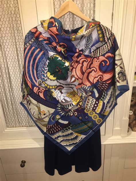 hermes duo cosmique|Hermes Silk Twill Scarf “Duo Cosmique” by Kohei Kyomori..